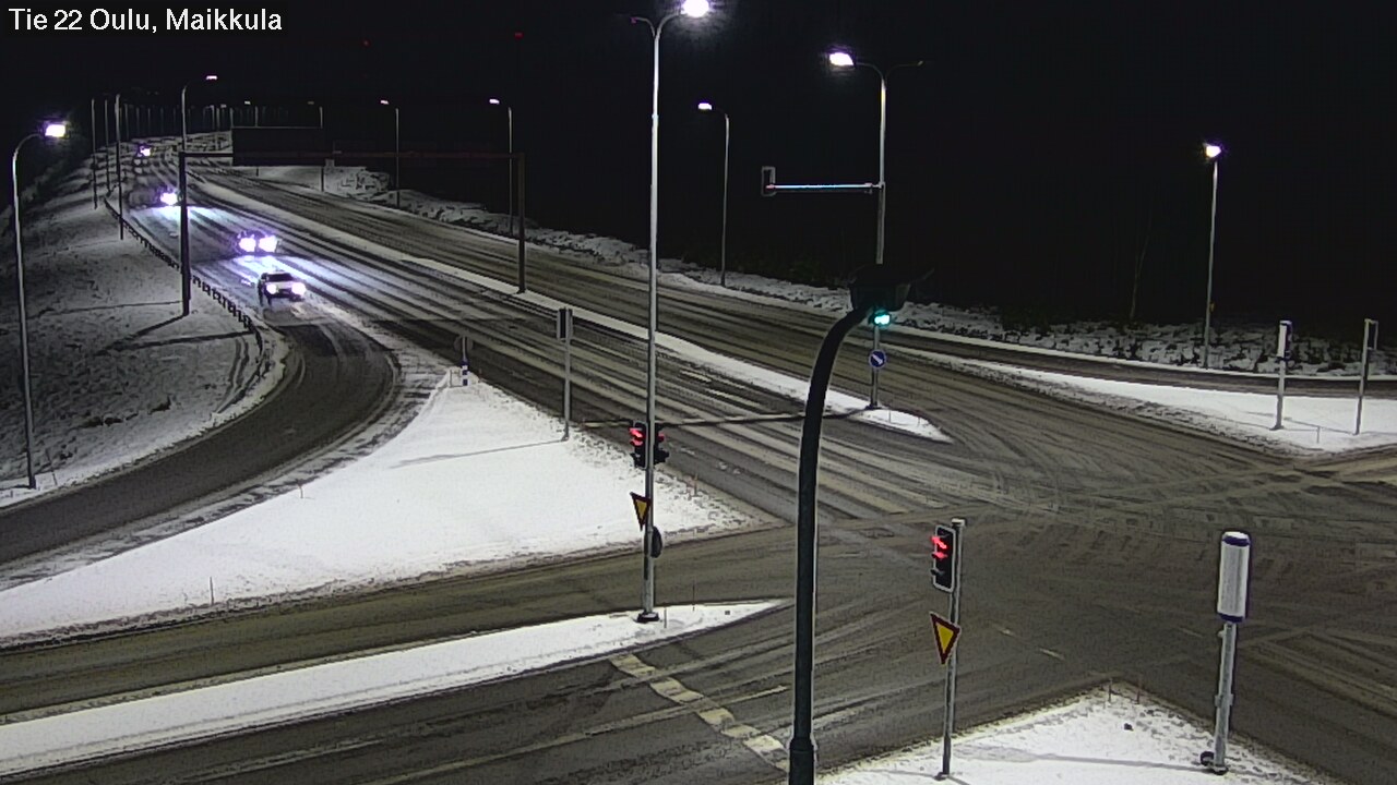 Weather Camera Image Väg 22 Uleåborg Maikkula, Oulu, Pohjois-Pohjanmaa