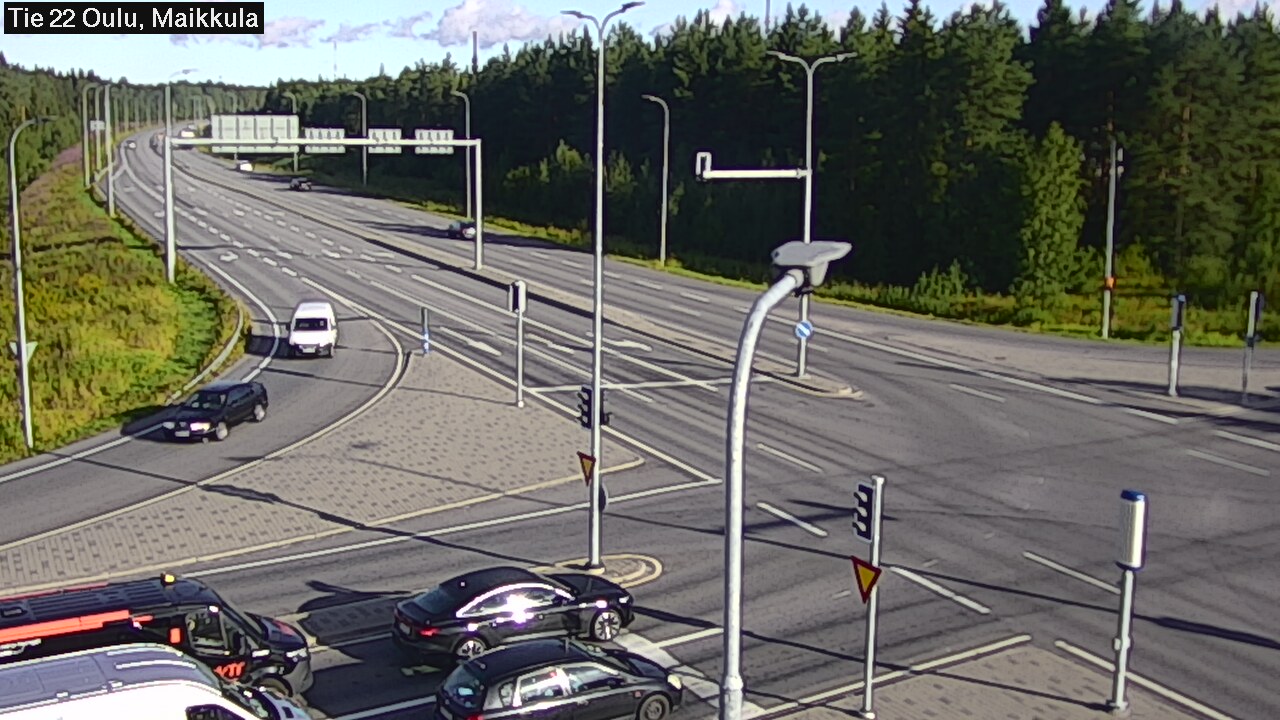 Weather Camera Image Väg 22 Uleåborg Maikkula, Oulu, Pohjois-Pohjanmaa