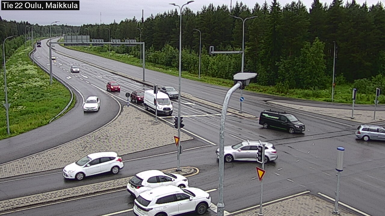 Weather Camera Image Väg 22 Uleåborg Maikkula, Oulu, Pohjois-Pohjanmaa