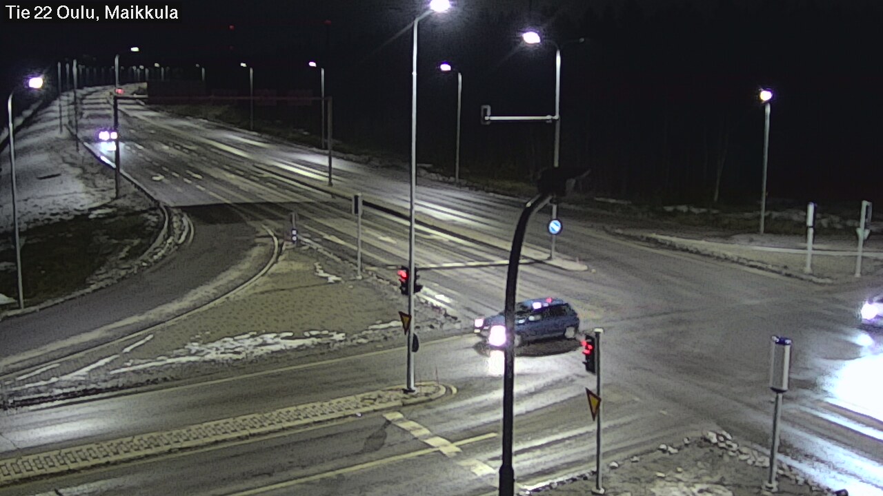 Weather Camera Image Väg 22 Uleåborg Maikkula, Oulu, Pohjois-Pohjanmaa