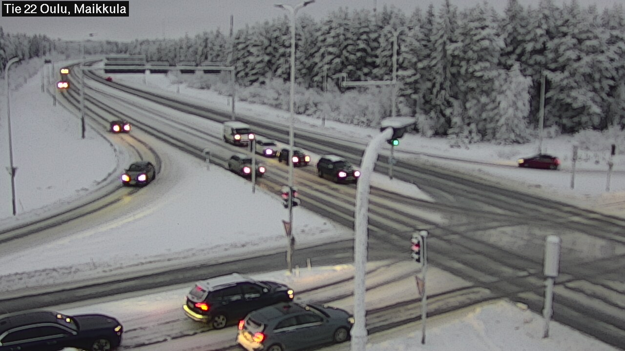 Weather Camera Image Road 22 Oulu Maikkula, Oulu, Pohjois-Pohjanmaa