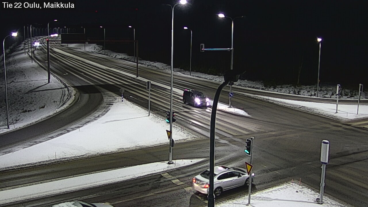 Weather Camera Image Väg 22 Uleåborg Maikkula, Oulu, Pohjois-Pohjanmaa