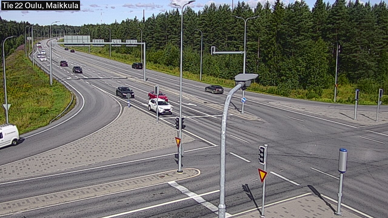 Weather Camera Image Väg 22 Uleåborg Maikkula, Oulu, Pohjois-Pohjanmaa