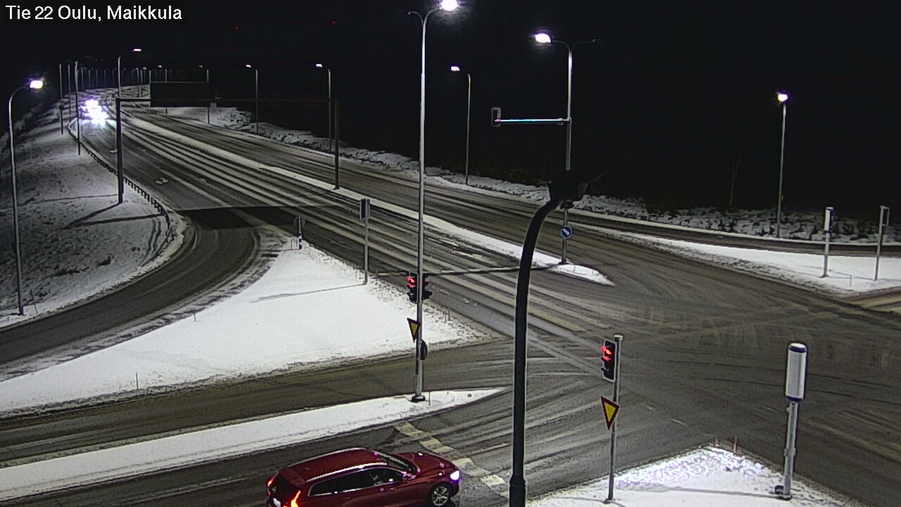 Weather Camera Image Väg 22 Uleåborg Maikkula, Oulu, Pohjois-Pohjanmaa