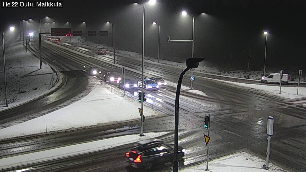 Weather Camera Image Väg 22 Uleåborg Maikkula, Oulu, Pohjois-Pohjanmaa