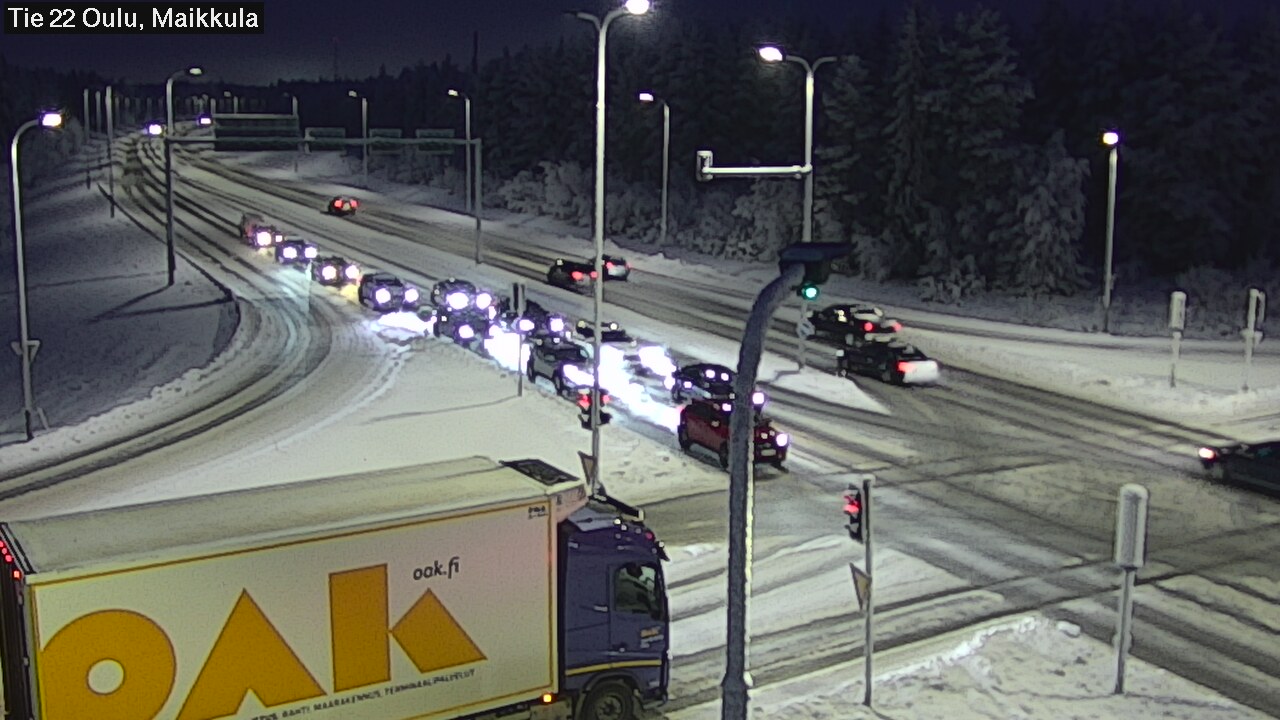 Weather Camera Image Road 22 Oulu Maikkula, Oulu, Pohjois-Pohjanmaa