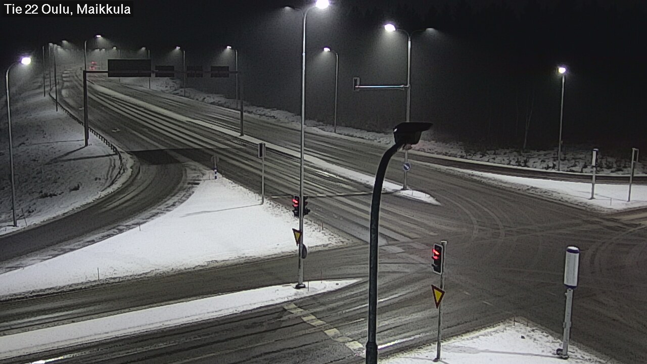 Weather Camera Image Väg 22 Uleåborg Maikkula, Oulu, Pohjois-Pohjanmaa