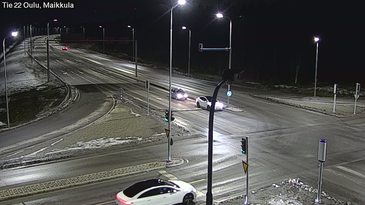 Weather Camera Image Väg 22 Uleåborg Maikkula, Oulu, Pohjois-Pohjanmaa