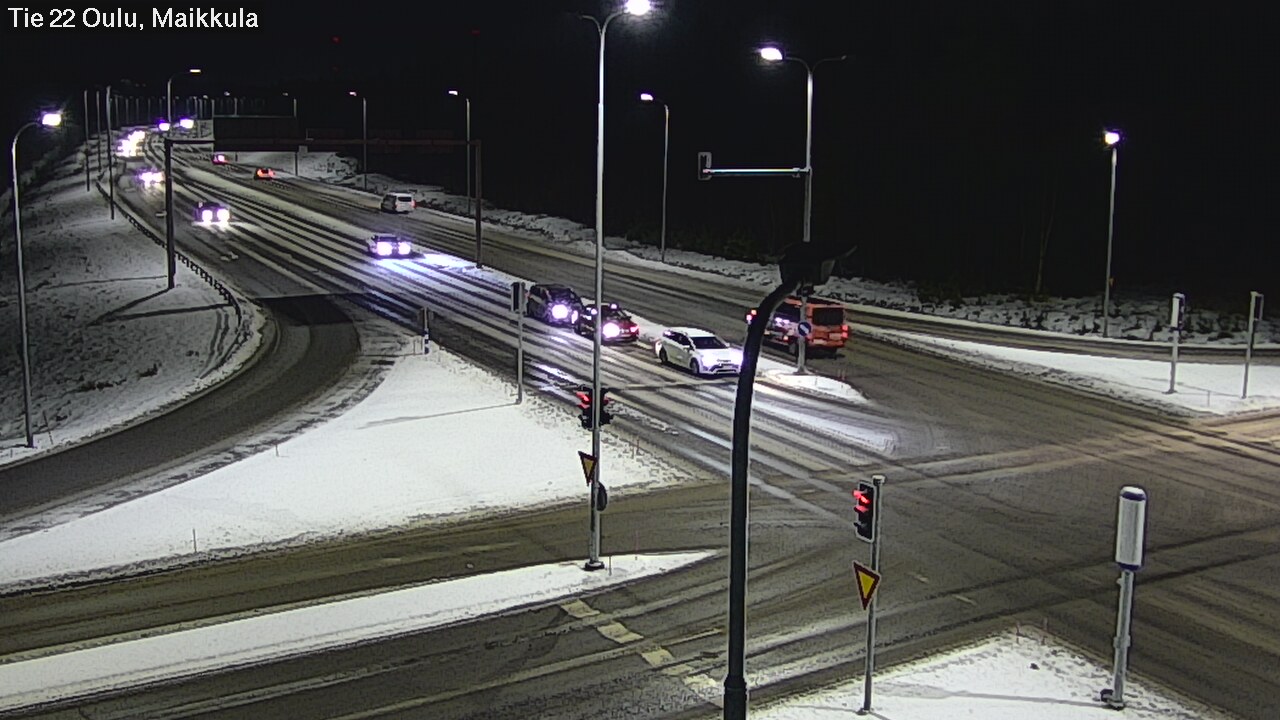 Weather Camera Image Väg 22 Uleåborg Maikkula, Oulu, Pohjois-Pohjanmaa