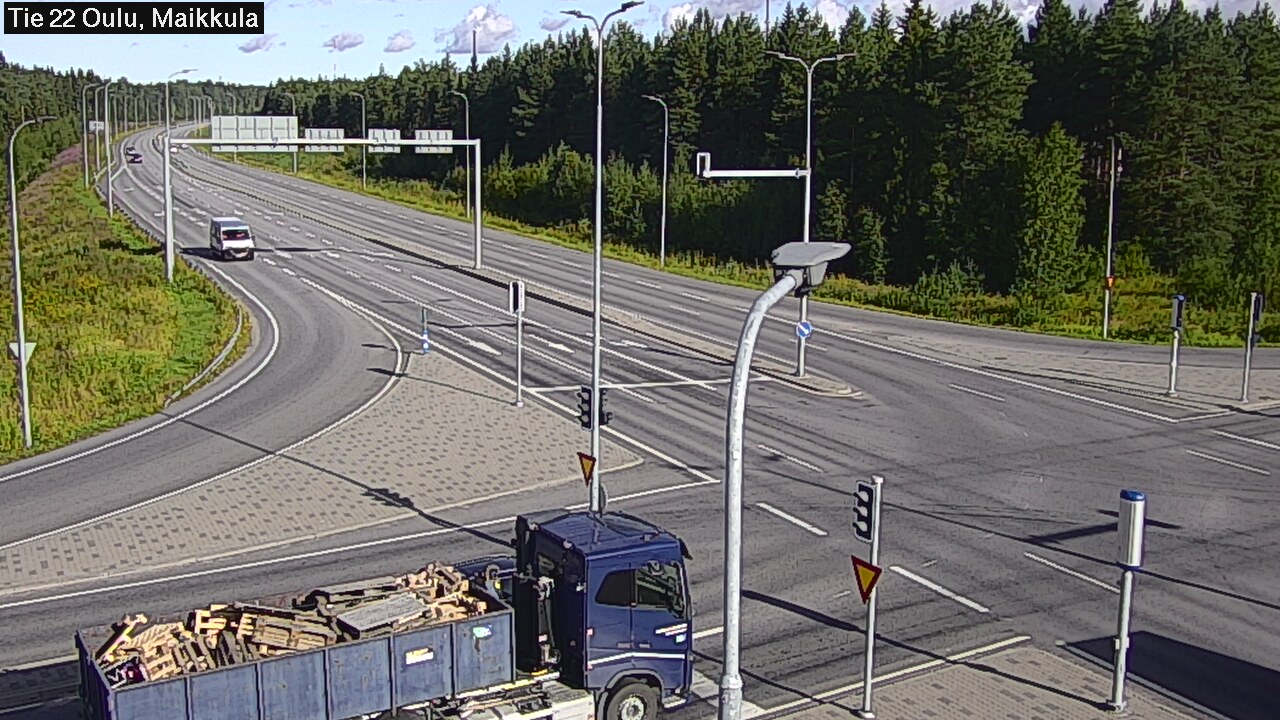 Weather Camera Image Väg 22 Uleåborg Maikkula, Oulu, Pohjois-Pohjanmaa