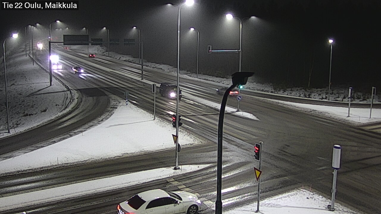 Weather Camera Image Väg 22 Uleåborg Maikkula, Oulu, Pohjois-Pohjanmaa