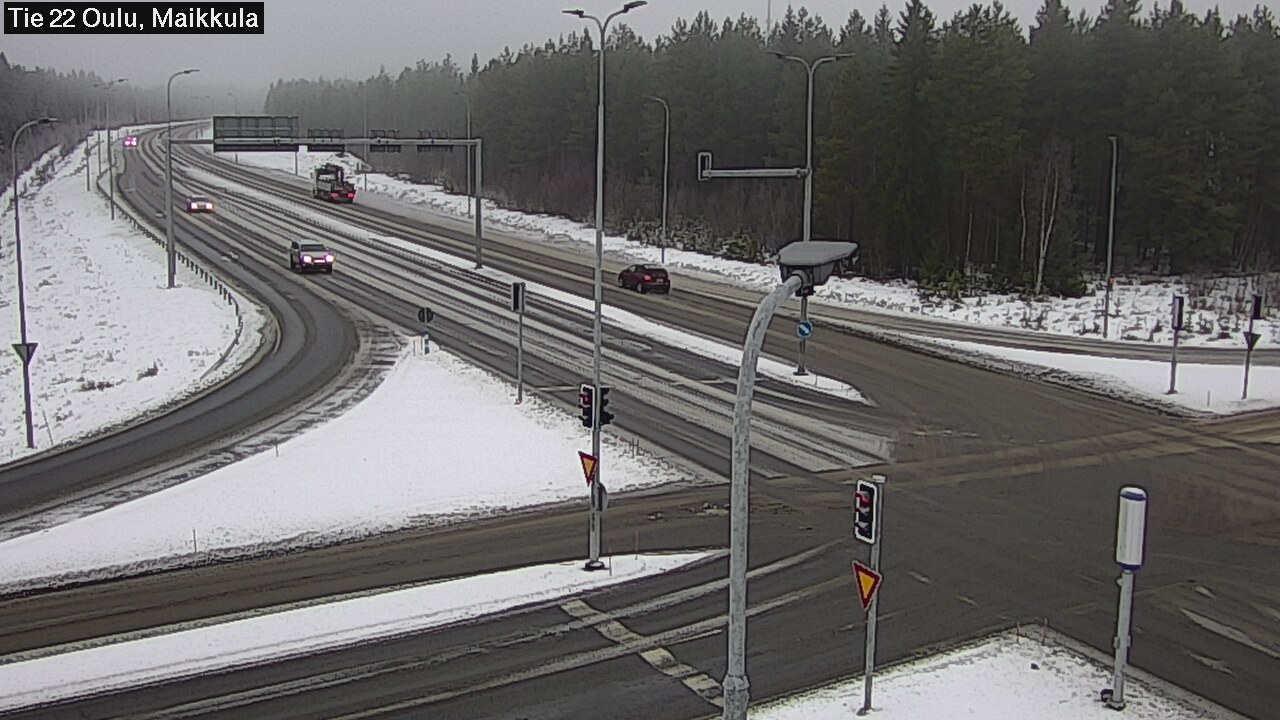 Weather Camera Image Road 22 Oulu Maikkula, Oulu, Pohjois-Pohjanmaa