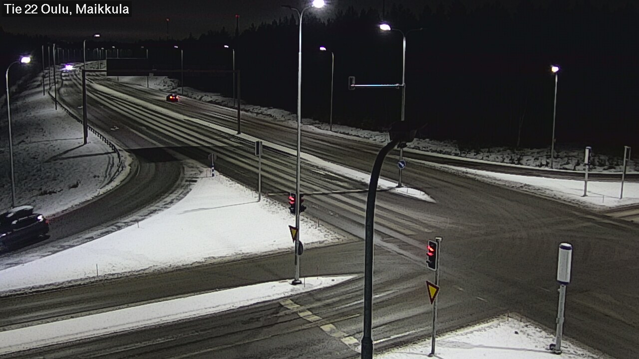 Weather Camera Image Väg 22 Uleåborg Maikkula, Oulu, Pohjois-Pohjanmaa