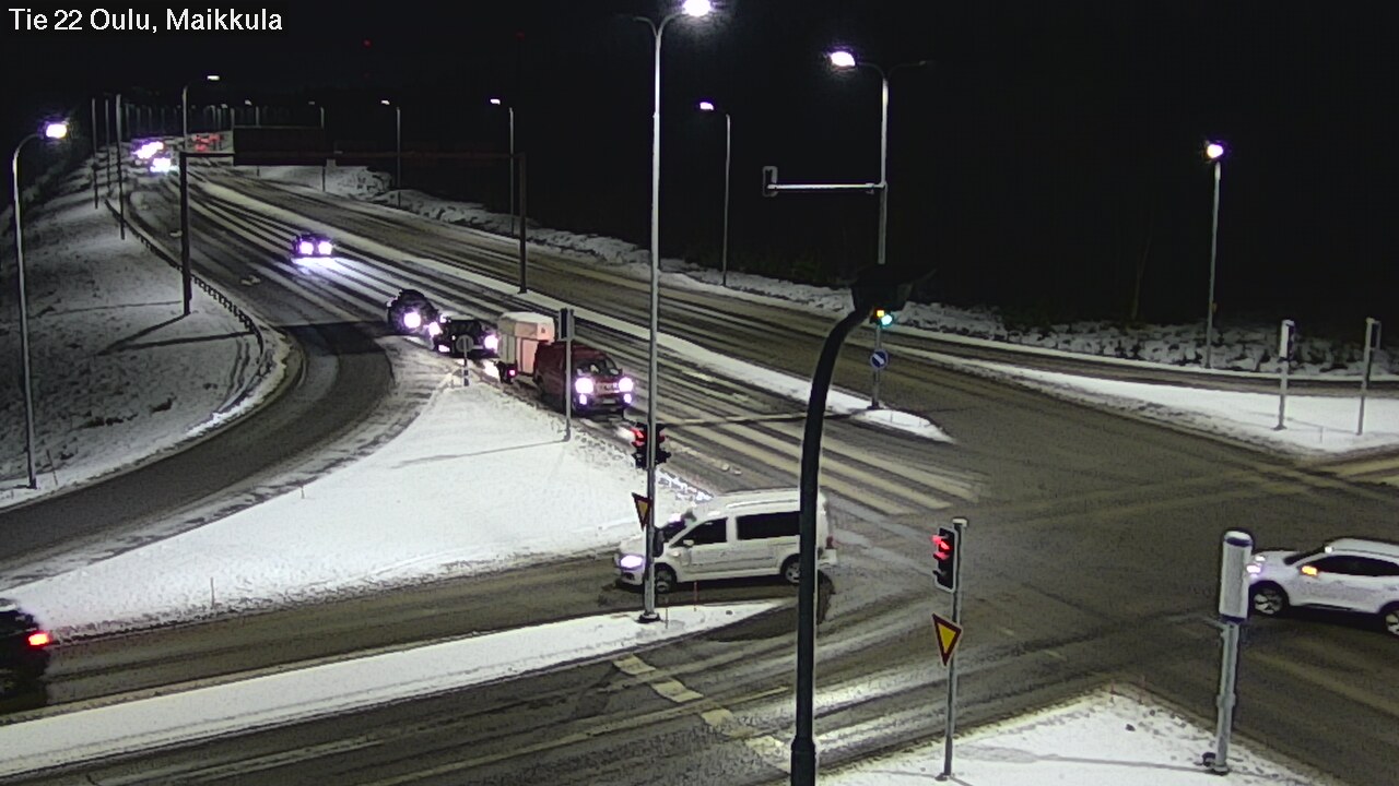 Weather Camera Image Väg 22 Uleåborg Maikkula, Oulu, Pohjois-Pohjanmaa