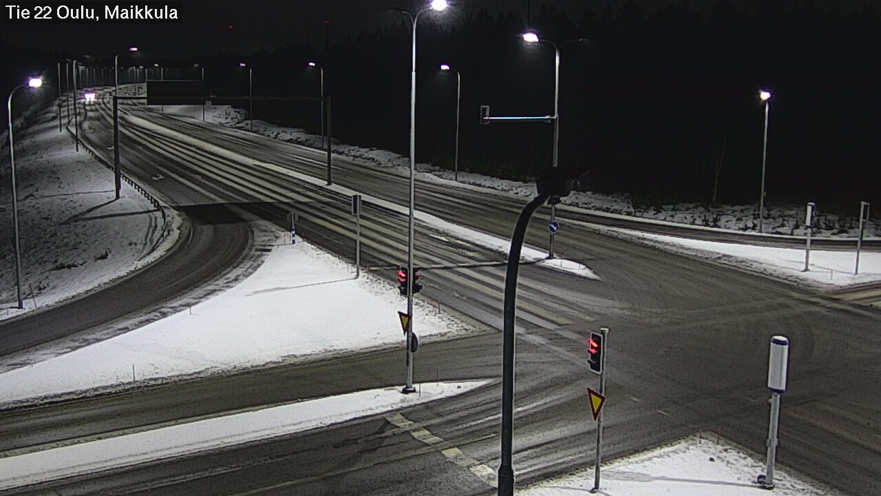 Weather Camera Image Väg 22 Uleåborg Maikkula, Oulu, Pohjois-Pohjanmaa