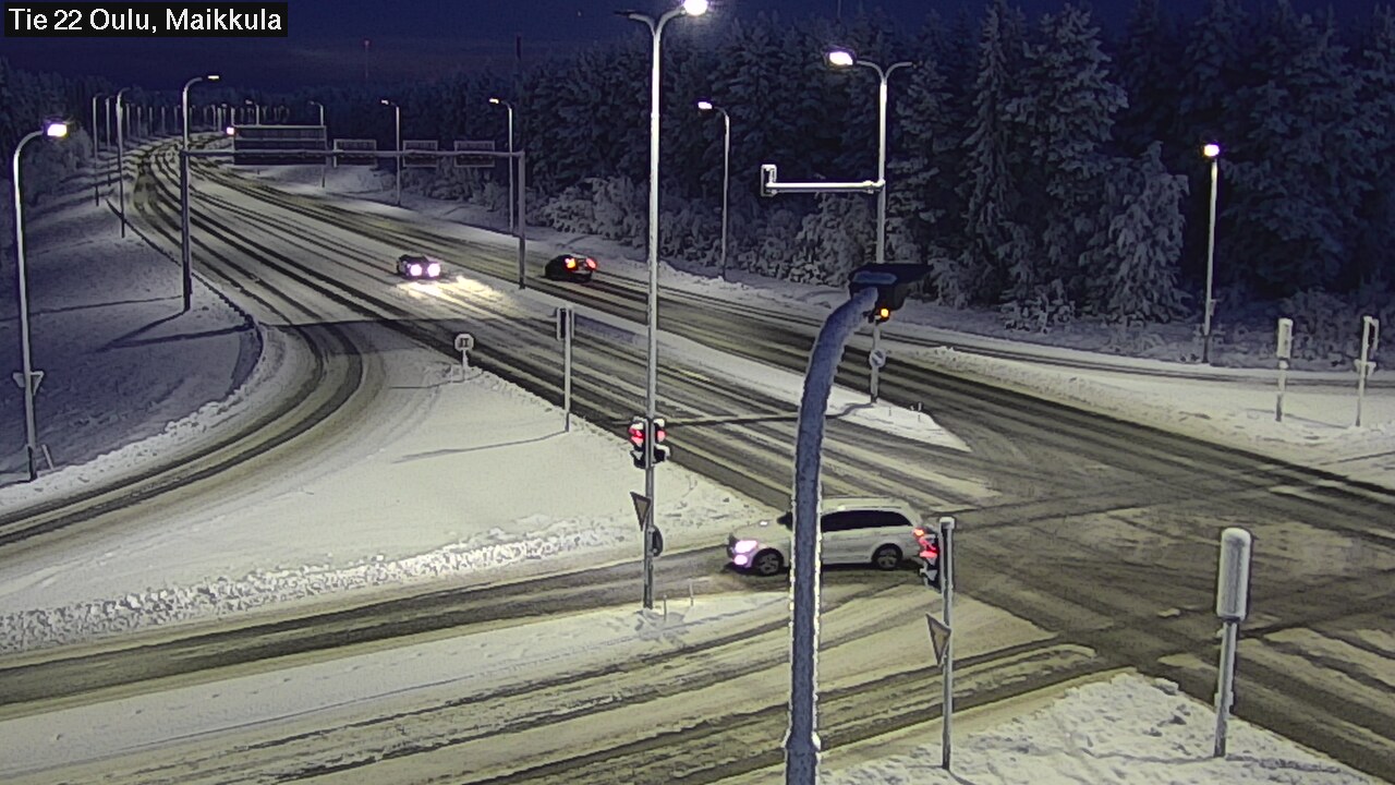 Weather Camera Image Väg 22 Uleåborg Maikkula, Oulu, Pohjois-Pohjanmaa