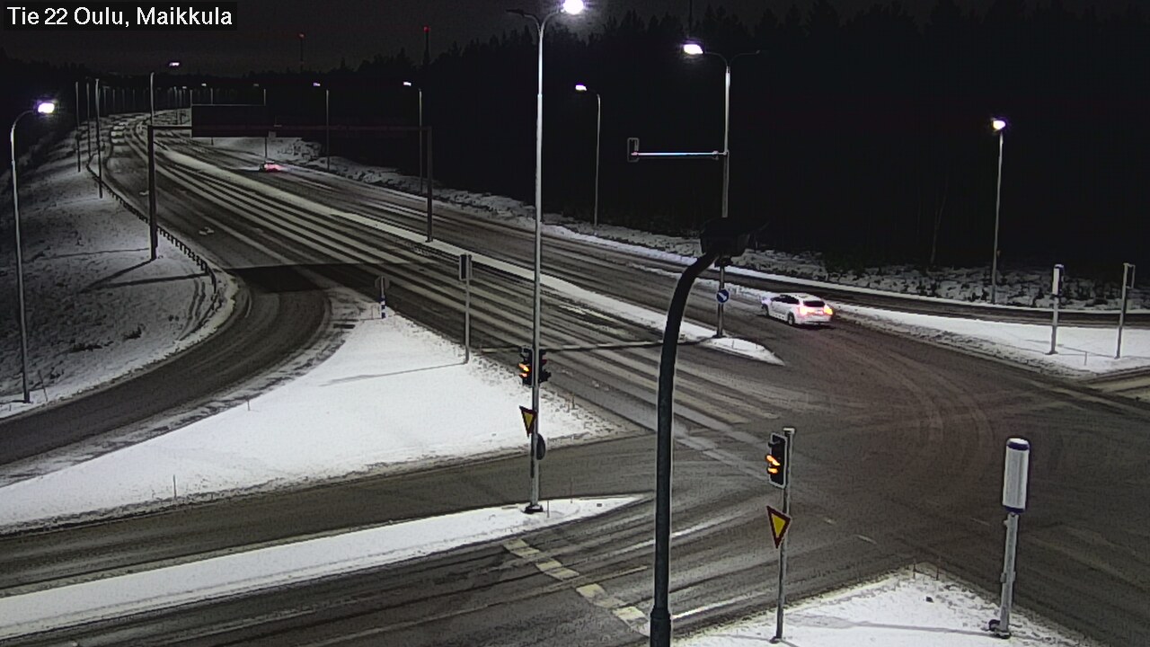 Weather Camera Image Väg 22 Uleåborg Maikkula, Oulu, Pohjois-Pohjanmaa