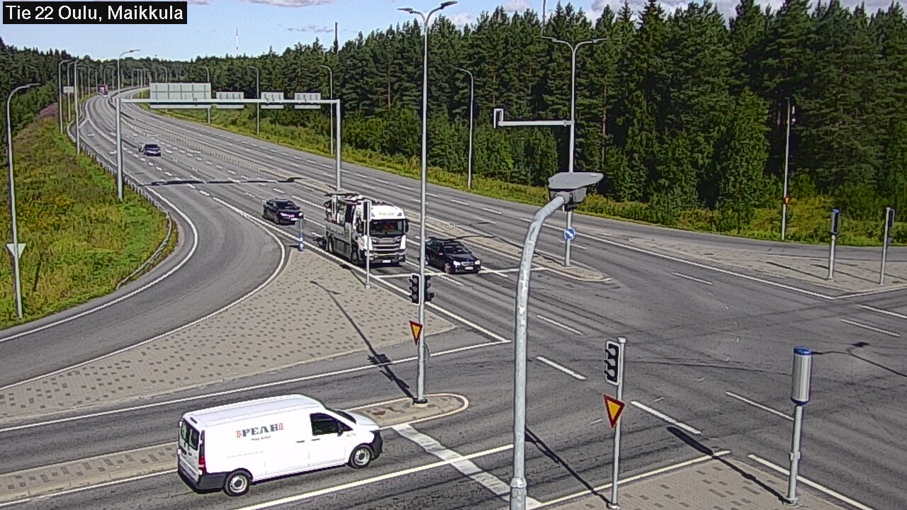 Weather Camera Image Väg 22 Uleåborg Maikkula, Oulu, Pohjois-Pohjanmaa