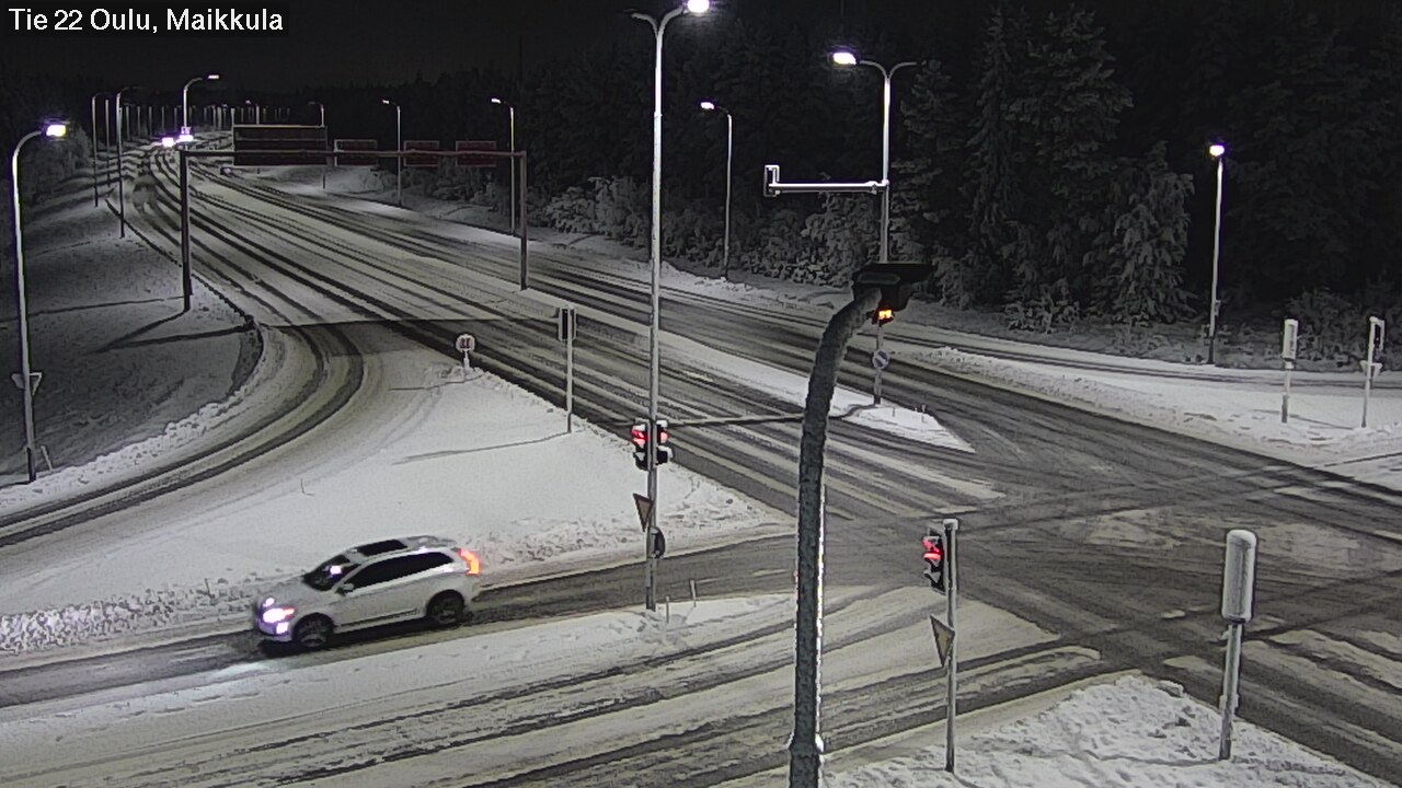 Weather Camera Image Väg 22 Uleåborg Maikkula, Oulu, Pohjois-Pohjanmaa