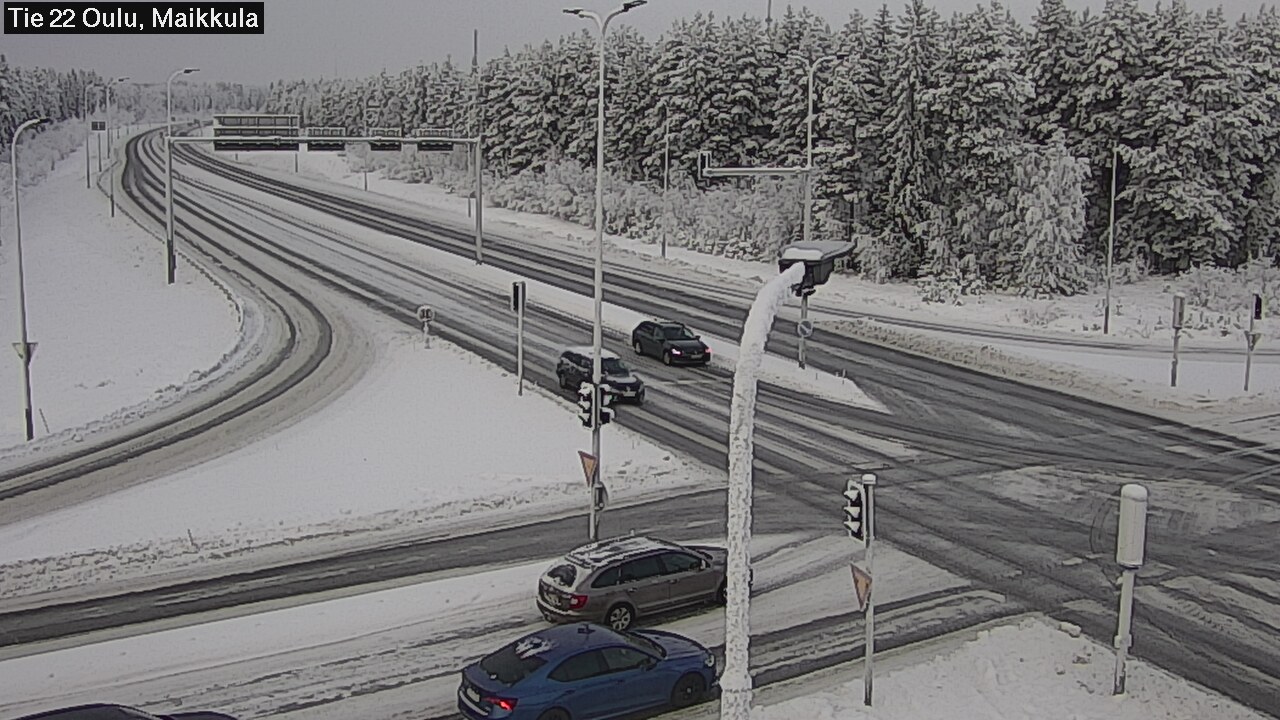 Weather Camera Image Road 22 Oulu Maikkula, Oulu, Pohjois-Pohjanmaa
