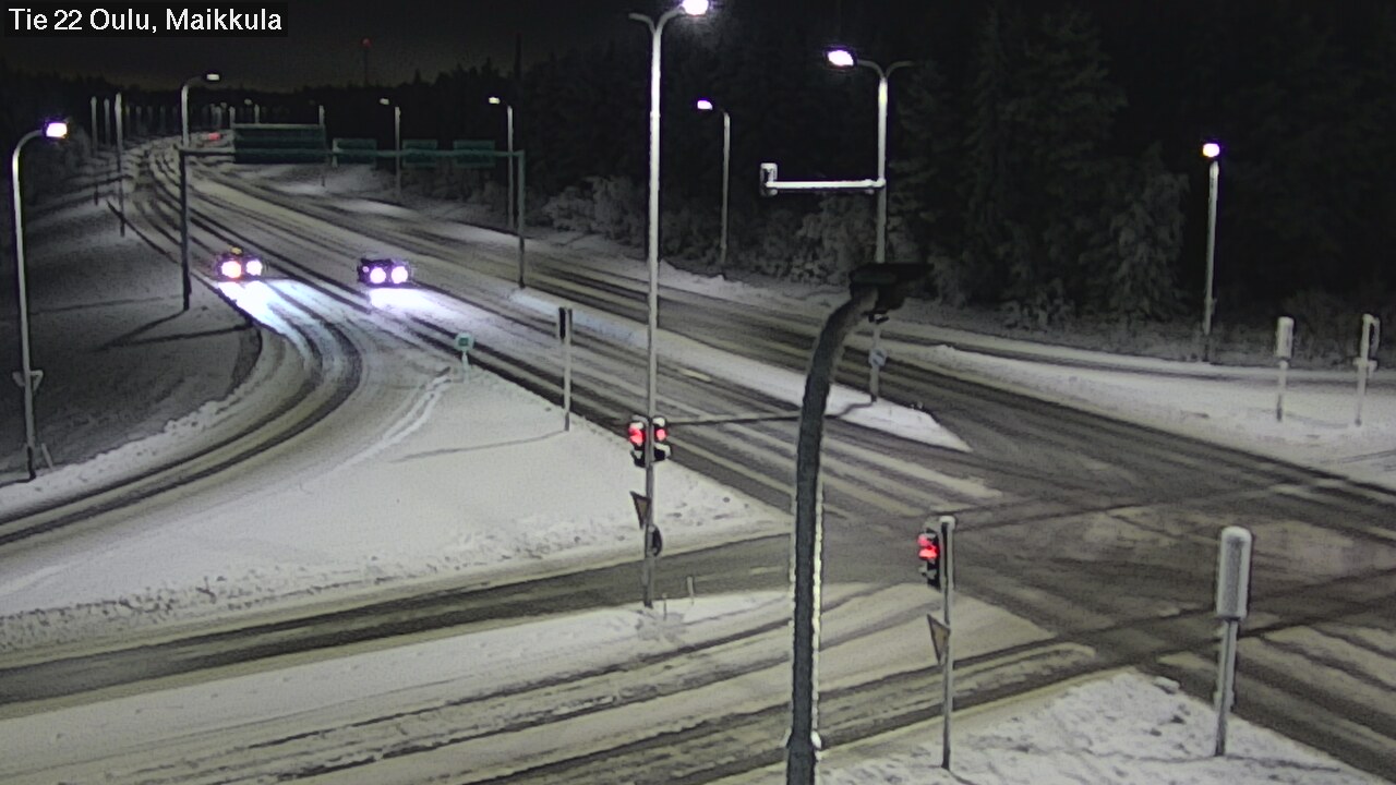 Weather Camera Image Väg 22 Uleåborg Maikkula, Oulu, Pohjois-Pohjanmaa