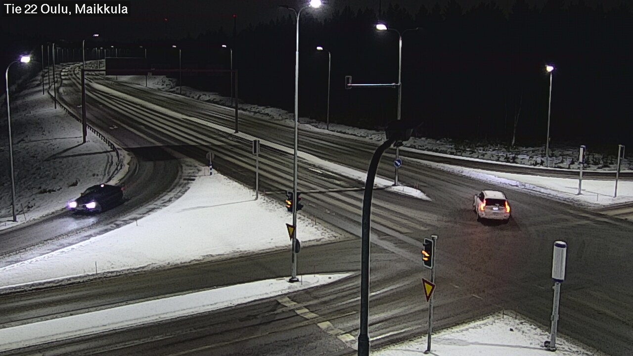 Weather Camera Image Väg 22 Uleåborg Maikkula, Oulu, Pohjois-Pohjanmaa