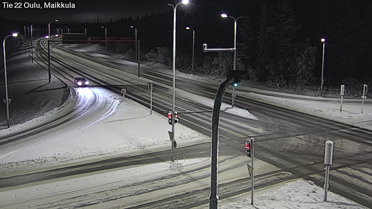 Weather Camera Image Väg 22 Uleåborg Maikkula, Oulu, Pohjois-Pohjanmaa