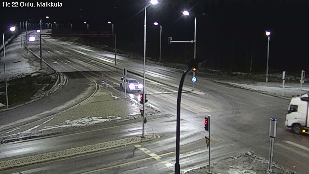 Weather Camera Image Väg 22 Uleåborg Maikkula, Oulu, Pohjois-Pohjanmaa