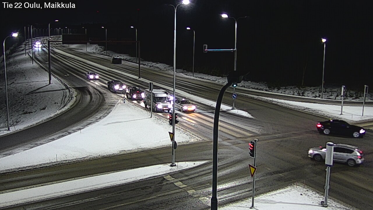 Weather Camera Image Väg 22 Uleåborg Maikkula, Oulu, Pohjois-Pohjanmaa