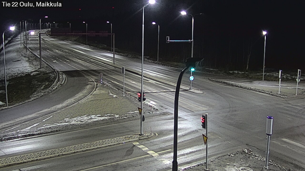 Weather Camera Image Väg 22 Uleåborg Maikkula, Oulu, Pohjois-Pohjanmaa