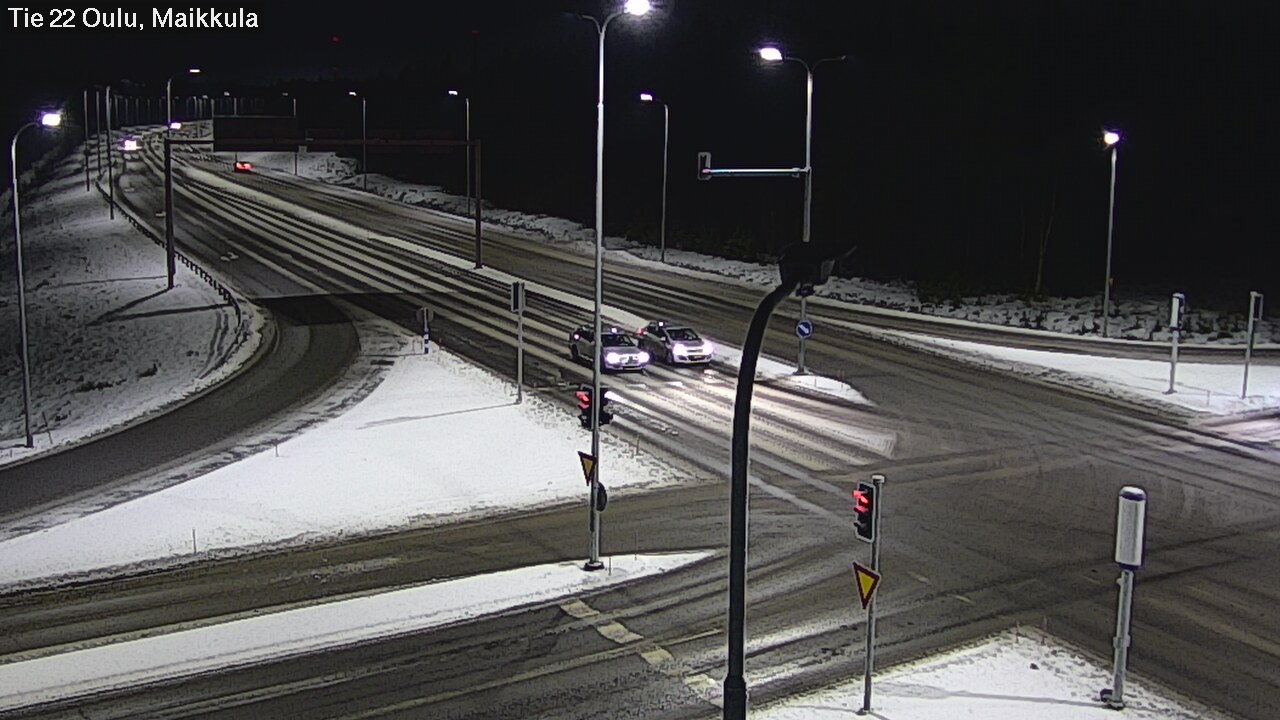 Weather Camera Image Väg 22 Uleåborg Maikkula, Oulu, Pohjois-Pohjanmaa
