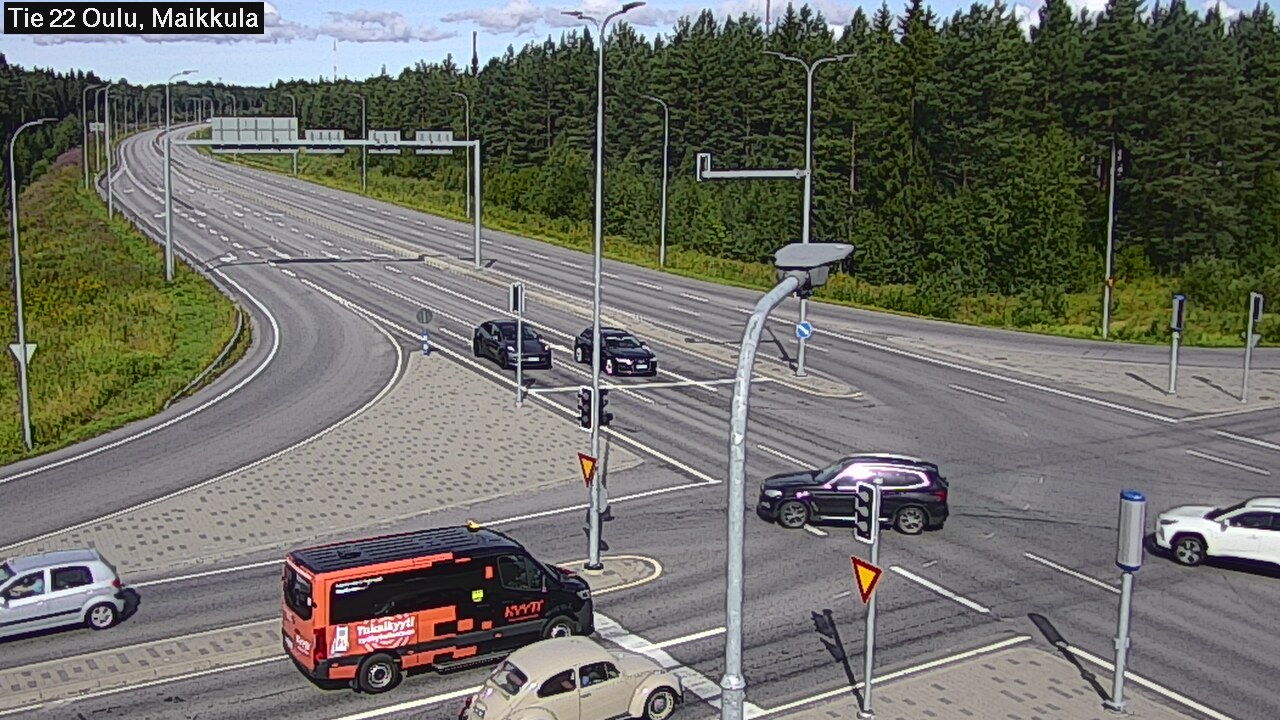 Weather Camera Image Väg 22 Uleåborg Maikkula, Oulu, Pohjois-Pohjanmaa
