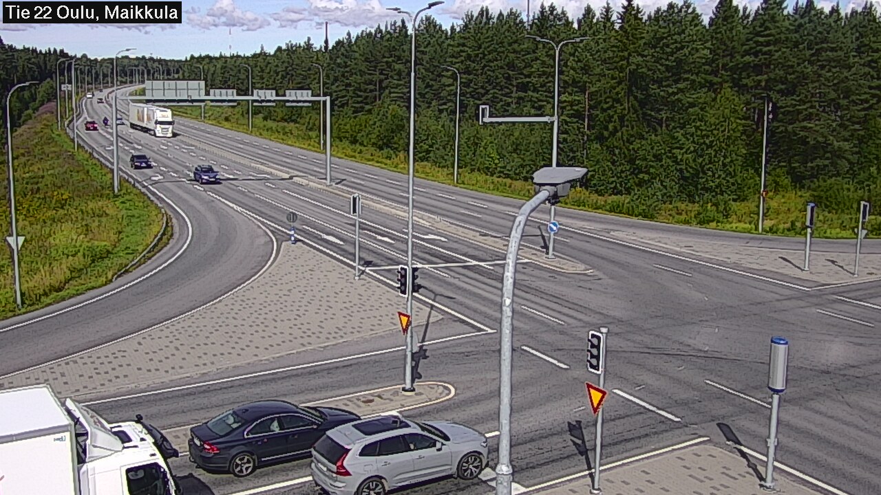 Weather Camera Image Väg 22 Uleåborg Maikkula, Oulu, Pohjois-Pohjanmaa