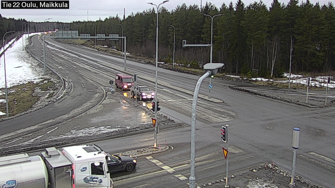 Weather Camera Image Väg 22 Uleåborg Maikkula, Oulu, Pohjois-Pohjanmaa