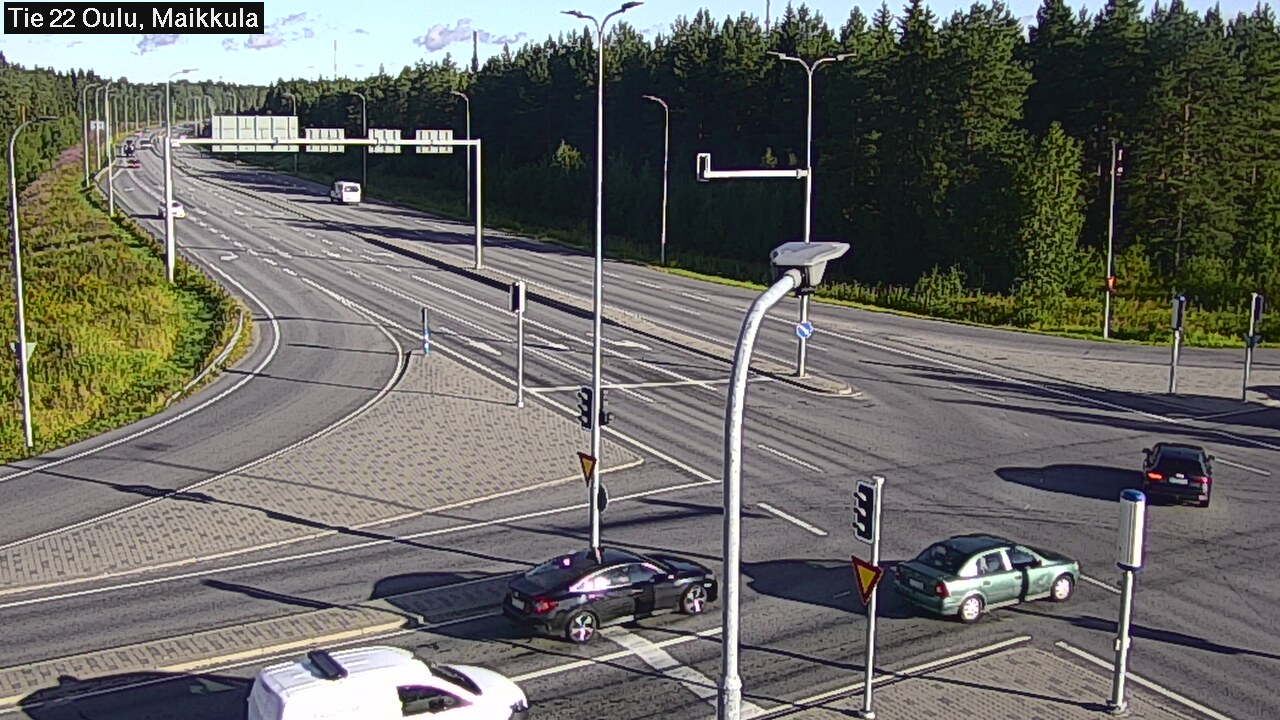 Weather Camera Image Väg 22 Uleåborg Maikkula, Oulu, Pohjois-Pohjanmaa