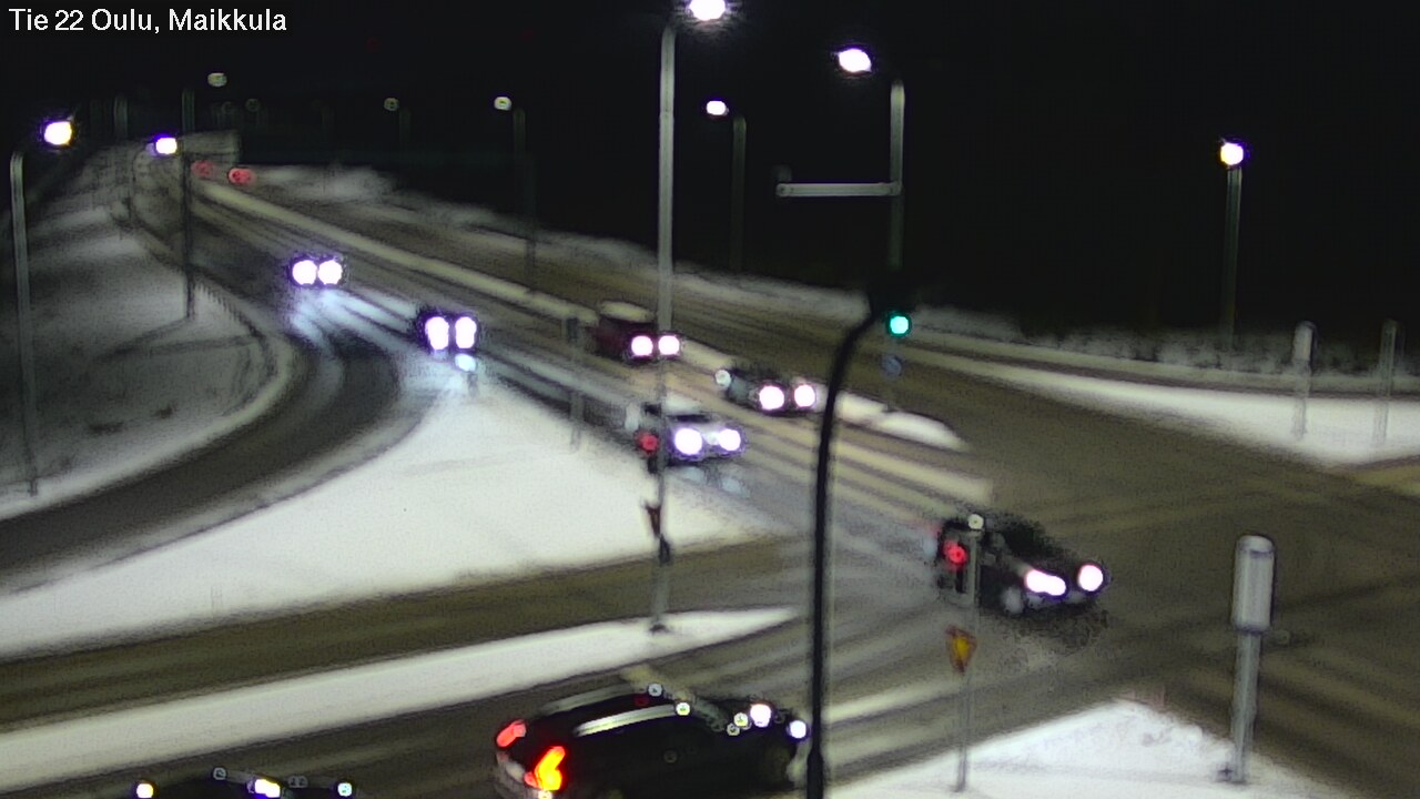Weather Camera Image Väg 22 Uleåborg Maikkula, Oulu, Pohjois-Pohjanmaa