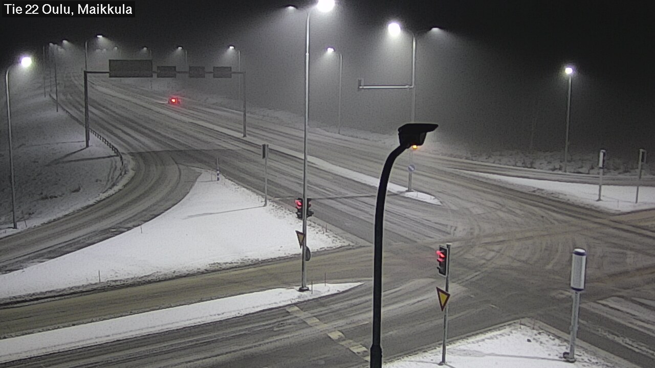 Weather Camera Image Road 22 Oulu Maikkula, Oulu, Pohjois-Pohjanmaa