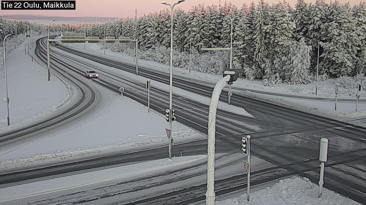 Weather Camera Image Väg 22 Uleåborg Maikkula, Oulu, Pohjois-Pohjanmaa