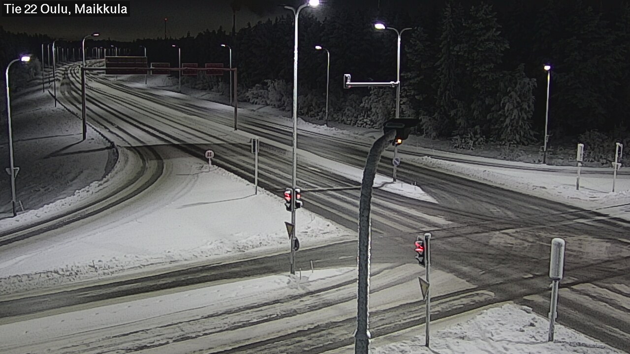 Weather Camera Image Väg 22 Uleåborg Maikkula, Oulu, Pohjois-Pohjanmaa