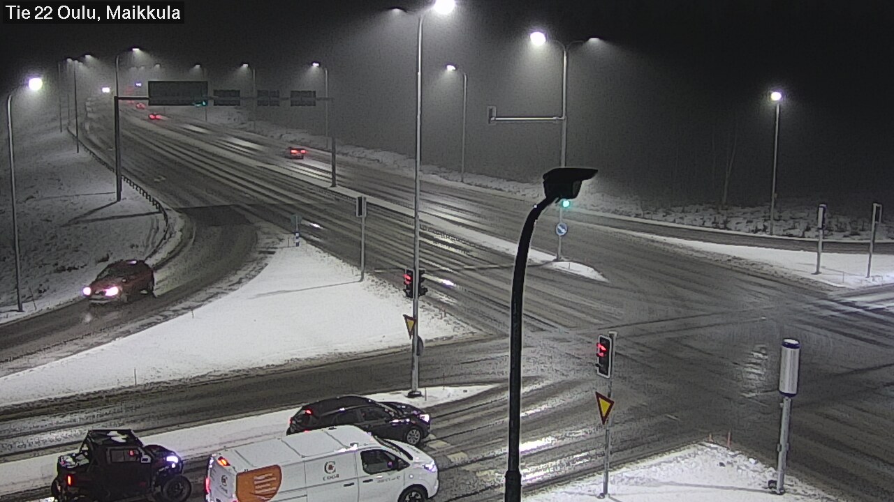 Weather Camera Image Väg 22 Uleåborg Maikkula, Oulu, Pohjois-Pohjanmaa