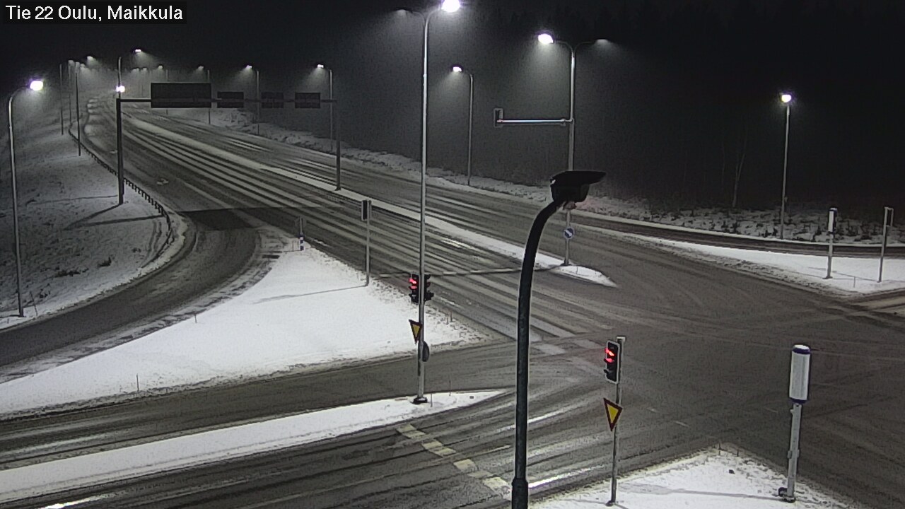 Weather Camera Image Väg 22 Uleåborg Maikkula, Oulu, Pohjois-Pohjanmaa
