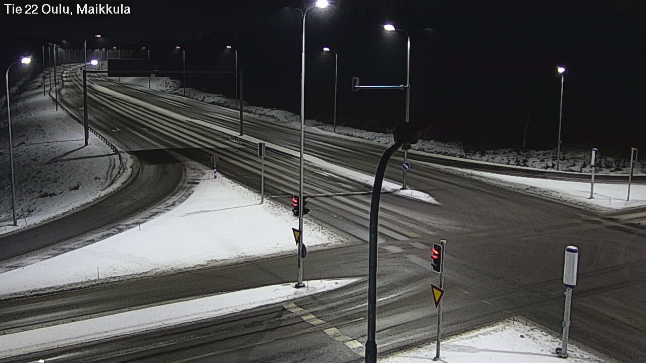 Weather Camera Image Väg 22 Uleåborg Maikkula, Oulu, Pohjois-Pohjanmaa