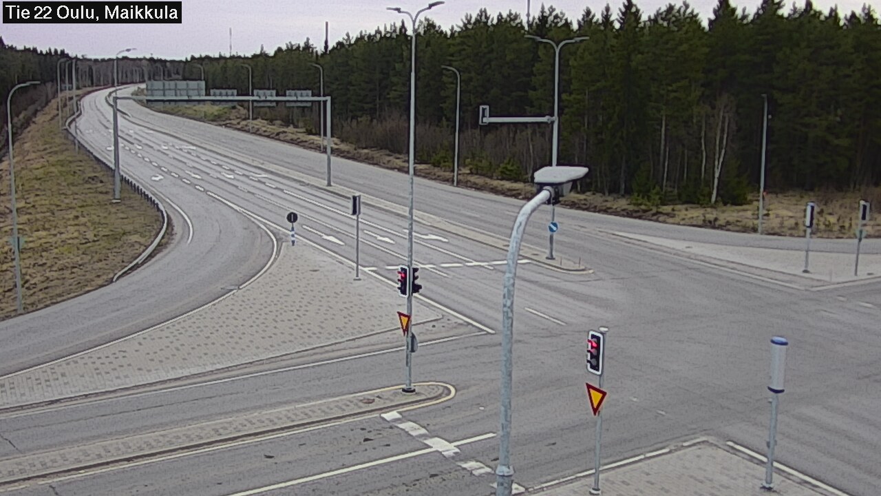 Weather Camera Image Road 22 Oulu Maikkula, Oulu, Pohjois-Pohjanmaa