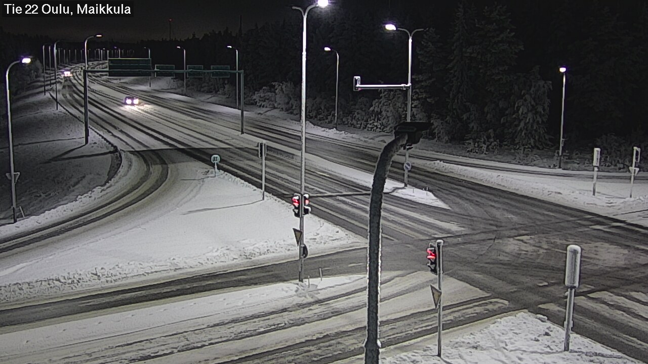 Weather Camera Image Väg 22 Uleåborg Maikkula, Oulu, Pohjois-Pohjanmaa