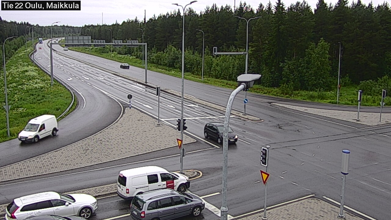 Weather Camera Image Väg 22 Uleåborg Maikkula, Oulu, Pohjois-Pohjanmaa