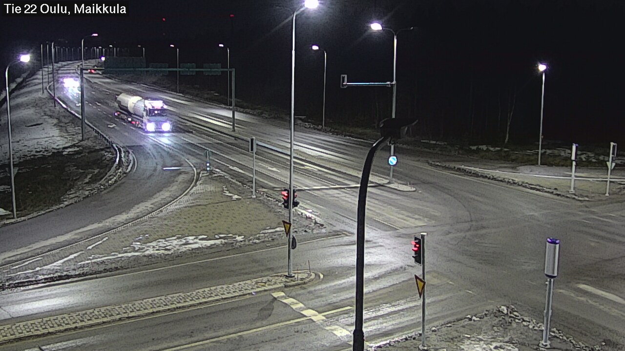 Weather Camera Image Väg 22 Uleåborg Maikkula, Oulu, Pohjois-Pohjanmaa
