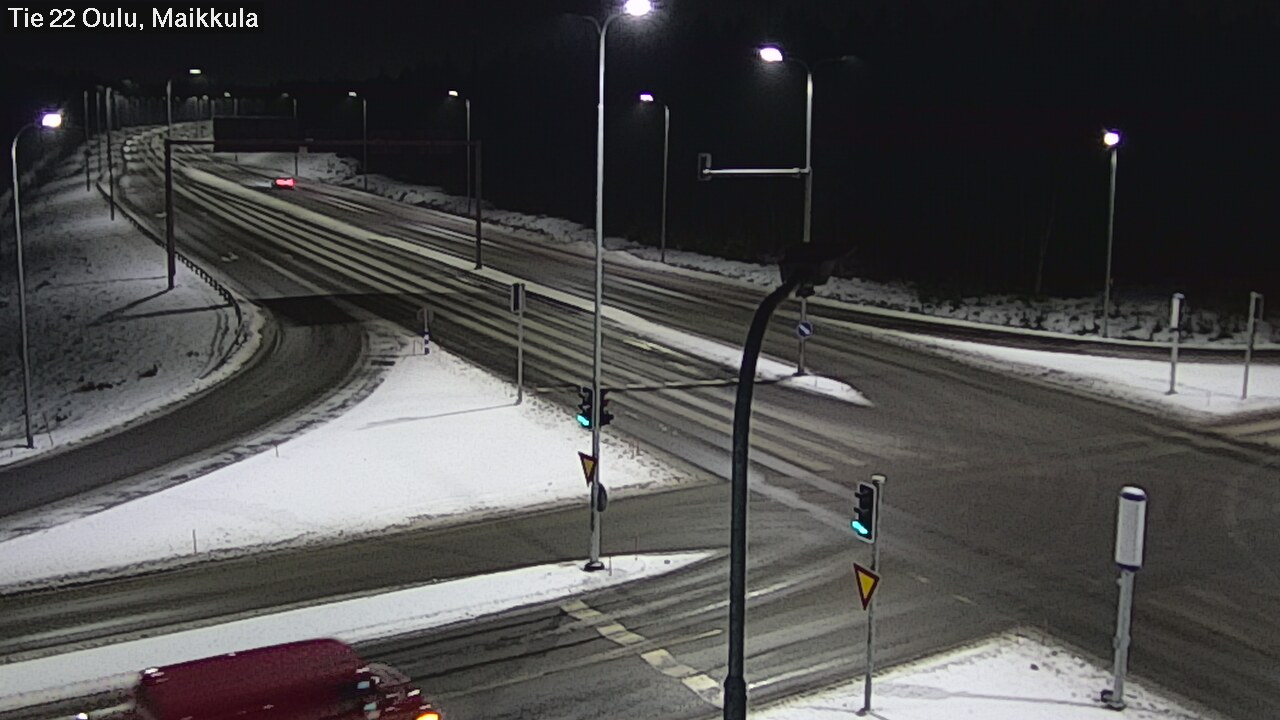 Weather Camera Image Väg 22 Uleåborg Maikkula, Oulu, Pohjois-Pohjanmaa