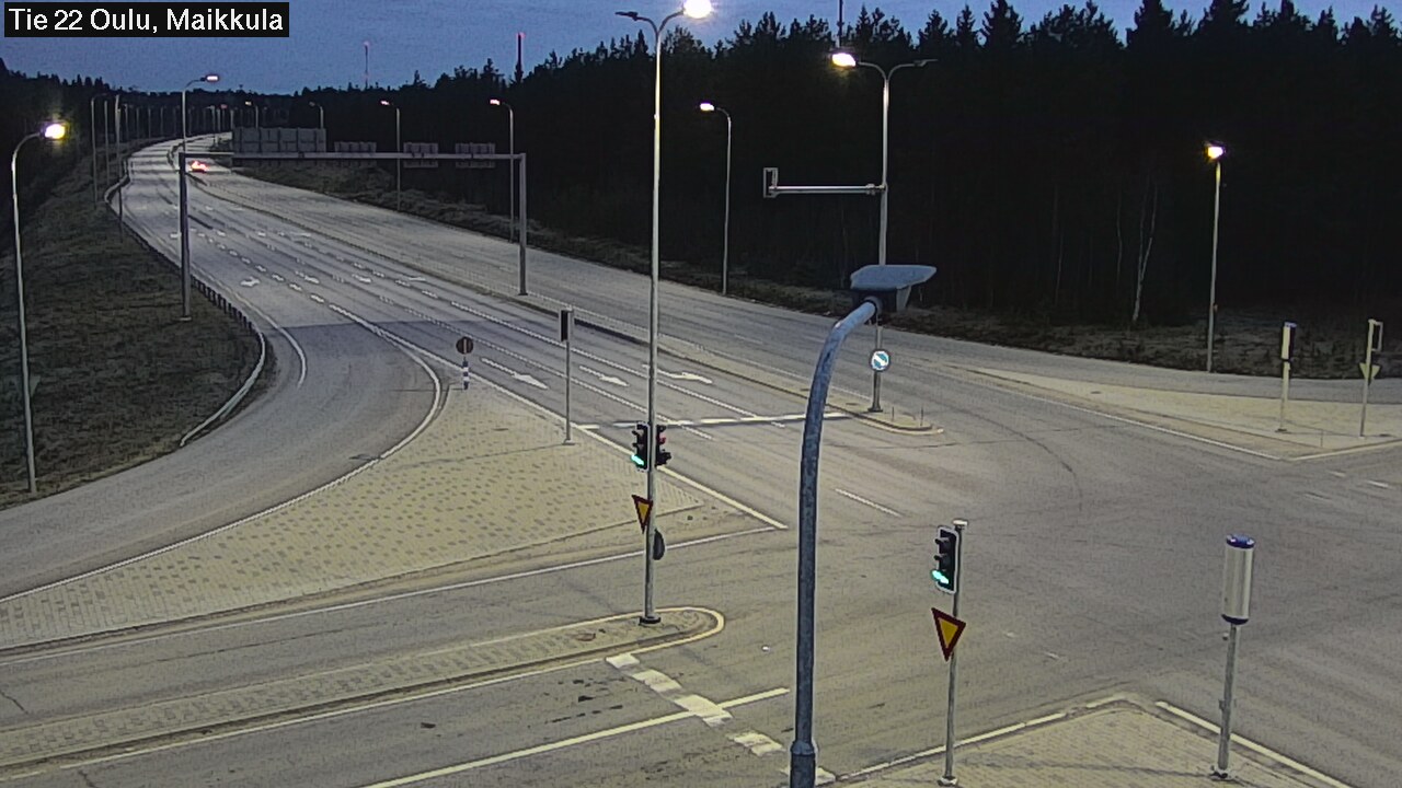 Weather Camera Image Road 22 Oulu Maikkula, Oulu, Pohjois-Pohjanmaa