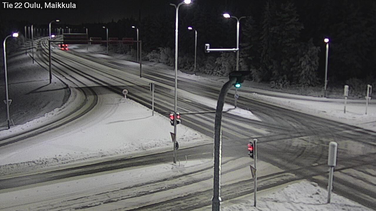 Weather Camera Image Väg 22 Uleåborg Maikkula, Oulu, Pohjois-Pohjanmaa