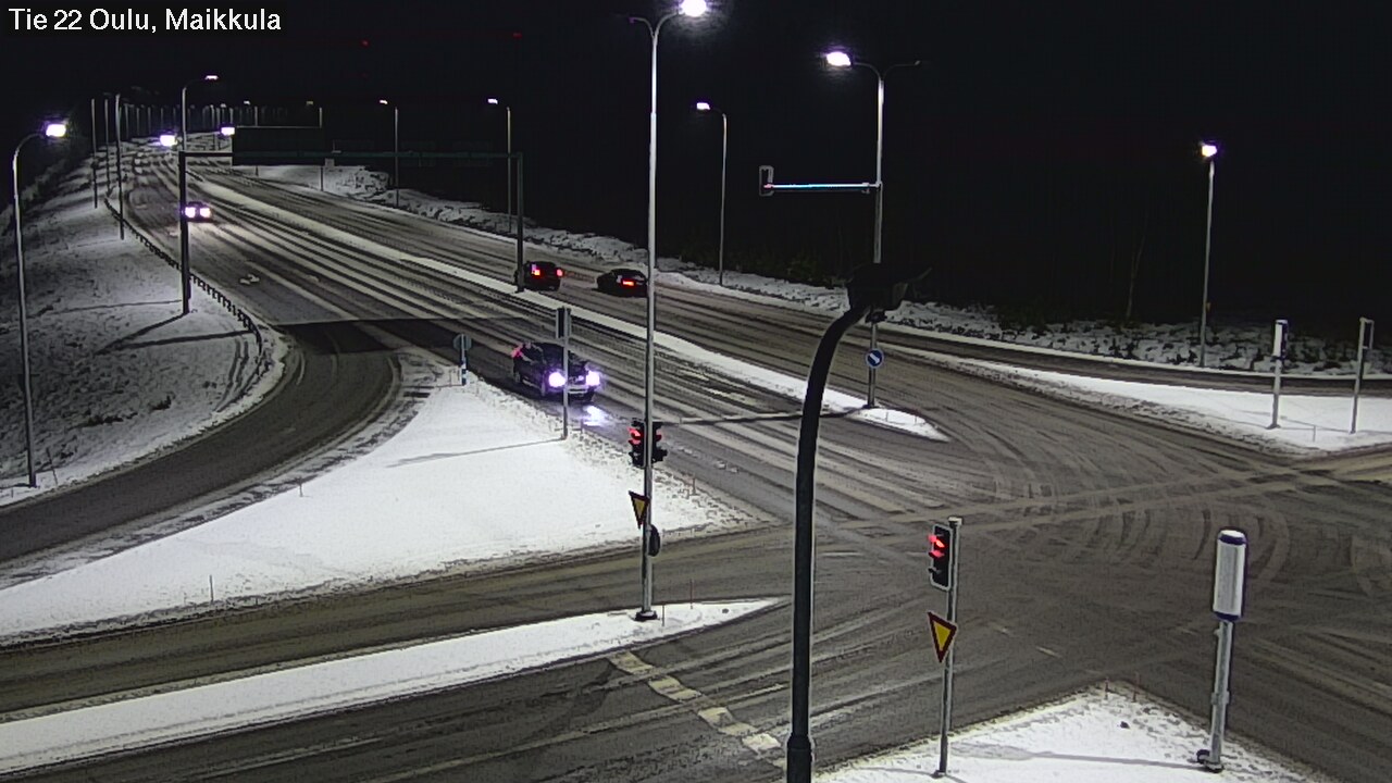 Weather Camera Image Väg 22 Uleåborg Maikkula, Oulu, Pohjois-Pohjanmaa